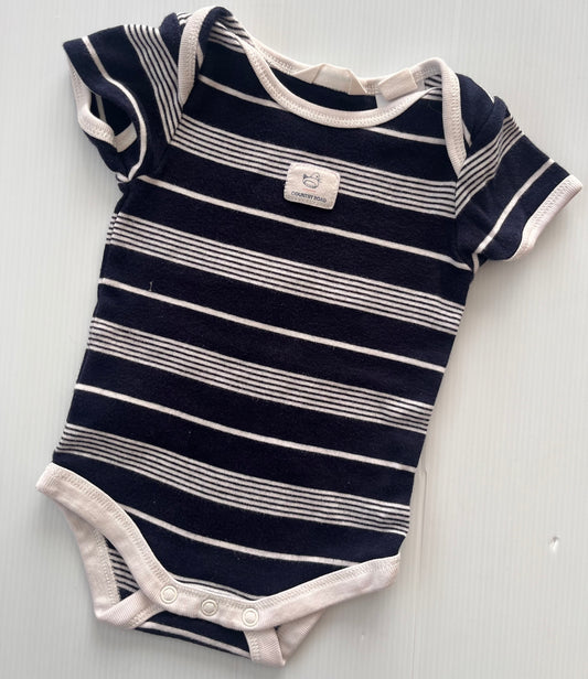Country Road stripe bodysuit 0-3M