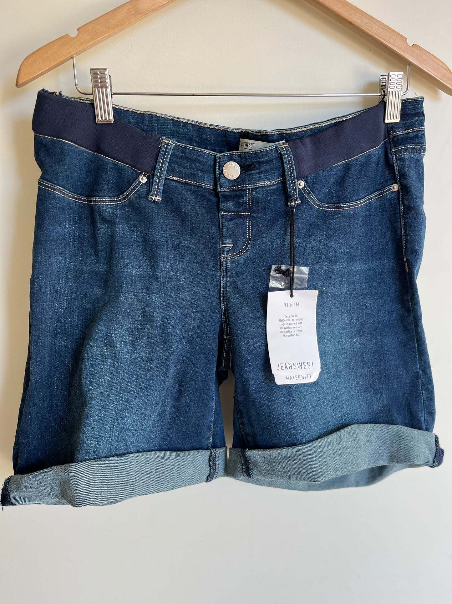 Jeans West maternity shorts size 12