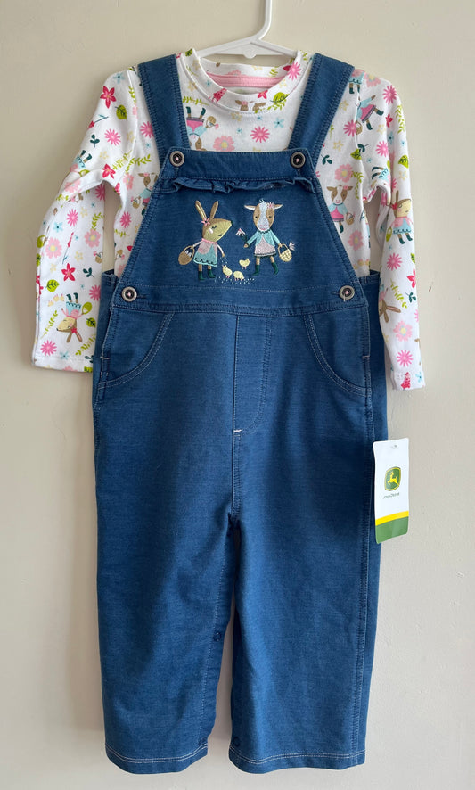 John deere girls overalls 18 Months
