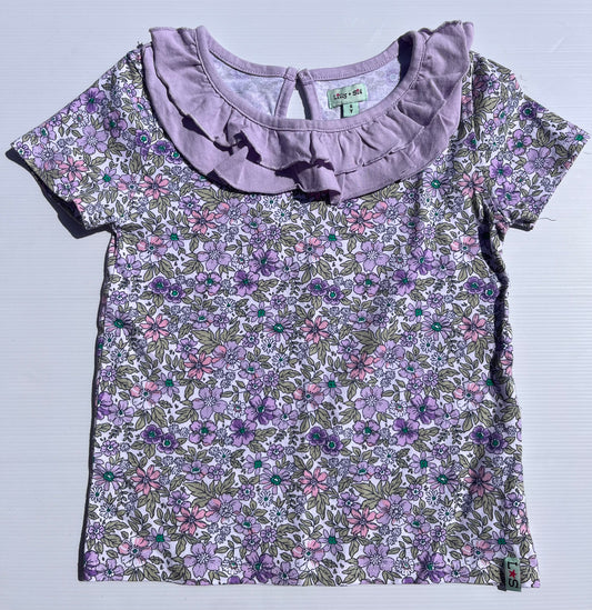 Lilly + Sid floral tee size 6