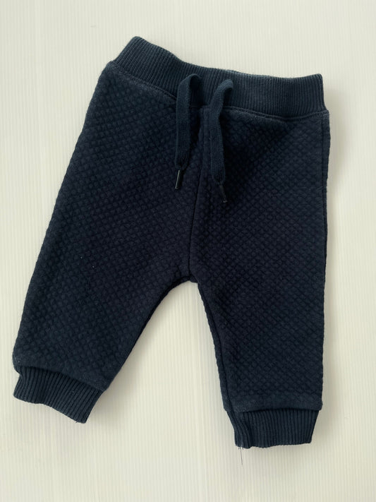 CR navy quilt pants 3-6M