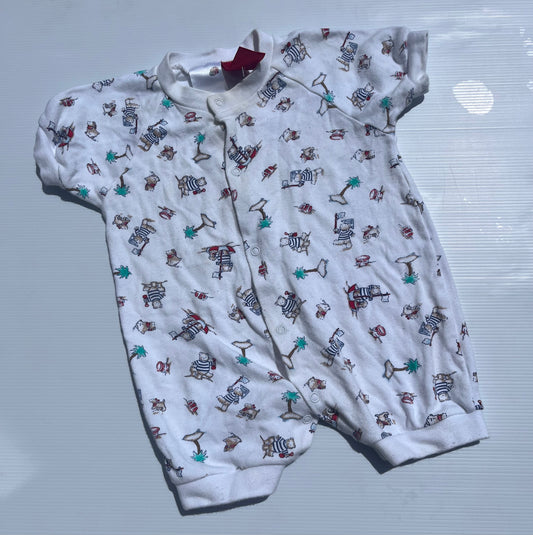 Vintage Rabbit Romper