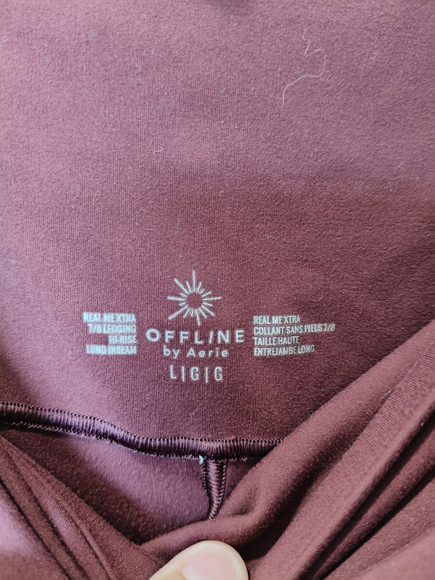 OFFLINE by Aerie Real Me Xtra 7/8 high-rise large